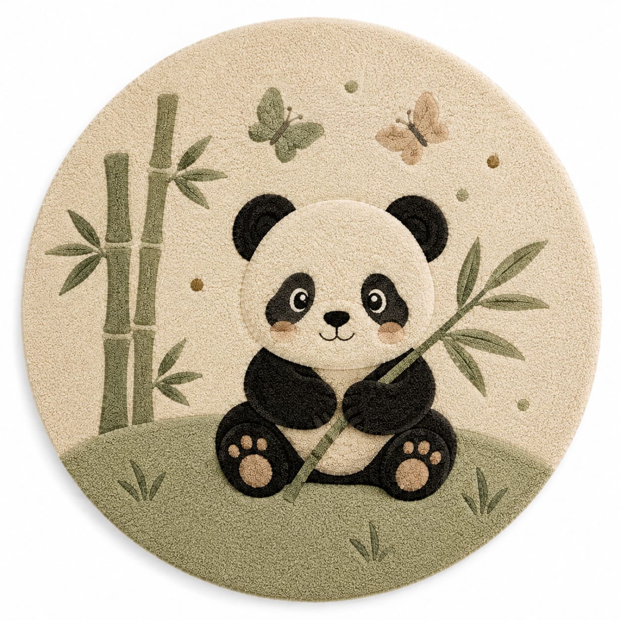 Hand Tufted Round Carpet
